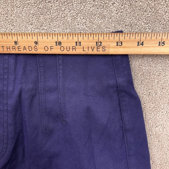 SPANX Pants Women Small Blue Stretch Twill Cropped Utility Comfort Trousers - Picture 6 of 12